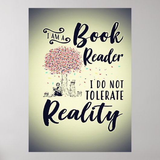 Lezer Gift I Am A Book Reader Poster (Voorkant)