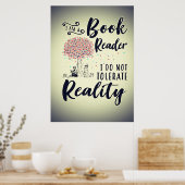 Lezer Gift I Am A Book Reader Poster (Keuken)