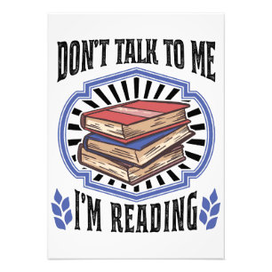 Lezer Gift I Reading Books Foto Afdruk