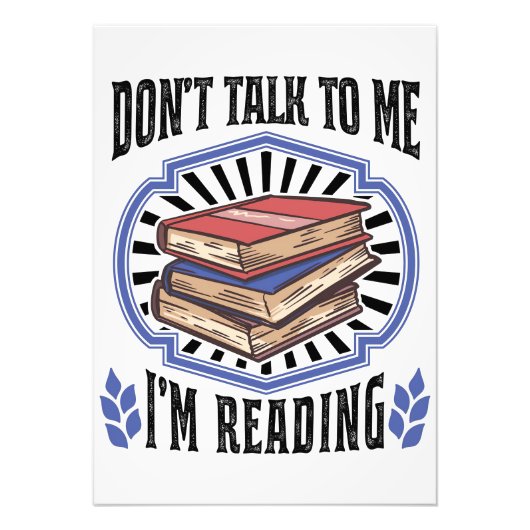 Lezer Gift I Reading Books Foto Afdruk (Voorkant)