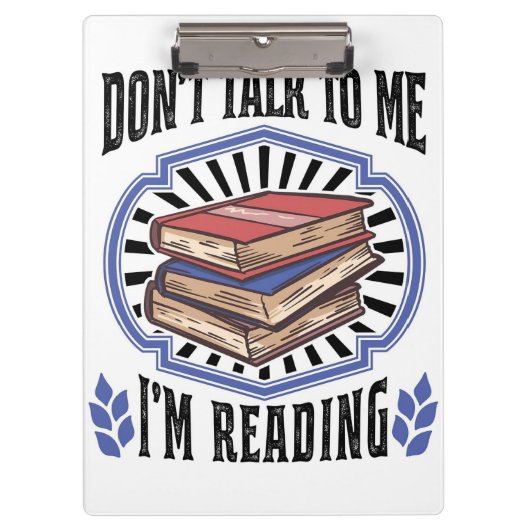 Lezer Gift I Reading Books Klembord (Voorkant)