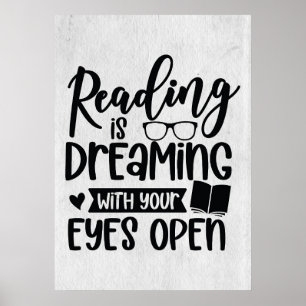 Lezer Gift Reading is droomachtig Poster