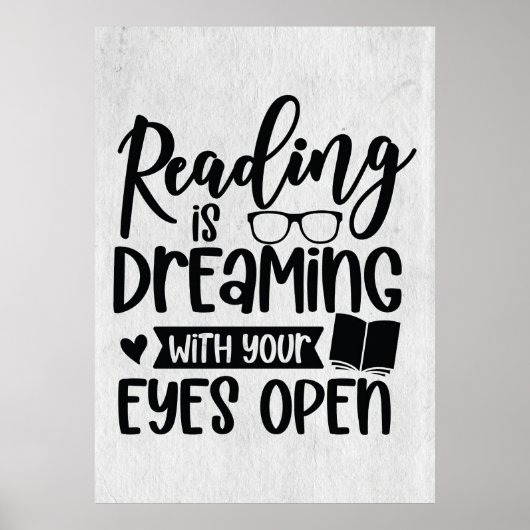 Lezer Gift Reading is droomachtig Poster (Voorkant)