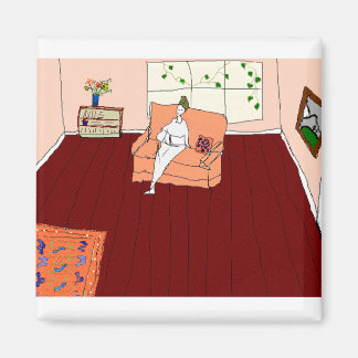 Lezer in perzikkamer magneet