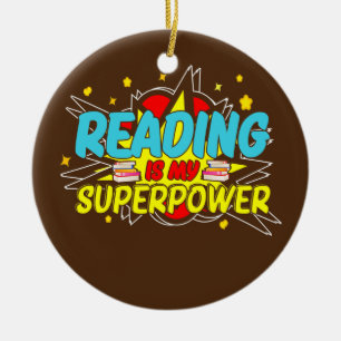 Lezer kinder leest Nerd Bookworm Reading is Mijn Keramisch Ornament
