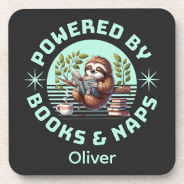 Lezer Luiaard. Uniek Cadeau voor Boekenliefhebber Bier Onderzetter