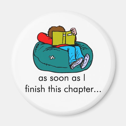 Lezer T-shirts en cadeautjes. Magneet (Voorkant)