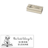 Lezer van baby luiaard Dit boek is van Rubberstempel (Gestempeld)
