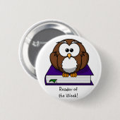 Lezer van de week! Knoop Ronde Button 5,7 Cm (Voorkant /achterkant)