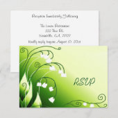 Lezerik Trouwreceptie RSVP Kaart (Voorkant / Achterkant)