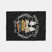 Lezers Boek Club Leraar Grappige Ghost Happy Hallo Fleece Deken (Voorkant (Horizontaal))