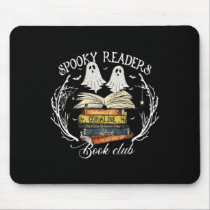 Lezers Boek Club Leraar Grappige Ghost Happy Hallo Muismat