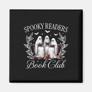 Lezers boeken Club Funny Ghost Teacher Happy Hallo Magneet