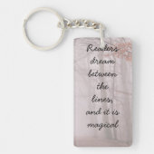 Lezers dromen tussen de regels... sleutelhanger (Voorkant)