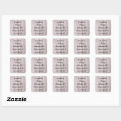 Lezers dromen tussen de regels... vierkante sticker (Vel)