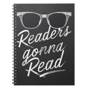 Lezers gaan grappig boek lezen notitieboek