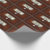 Lezers van  tapecatalogus voor bibliotheekprogramm cadeaupapier (Hoek)