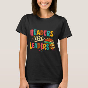 Lezers zijn leiders leuk motivatieboek liefhebbers t-shirt