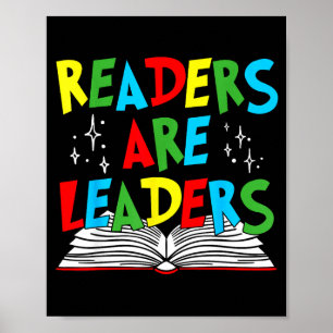 Lezers zijn leiders lezen boek liefhebber leraar k poster