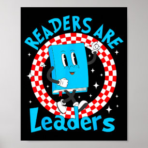 Lezers zijn leiders lezen boek liefhebbers leraar poster