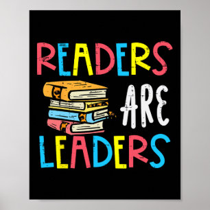 Lezers Zijn Leiders Lezen Boekliefhebber Docent Vr Poster