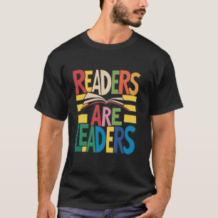 Lezers Zijn Leiders Lezer Boek Leraar Mannen T-shirt