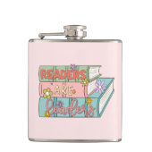 Lezers zijn leiders – Schattige en Inspirerend boe Heupfles (Voorkant)