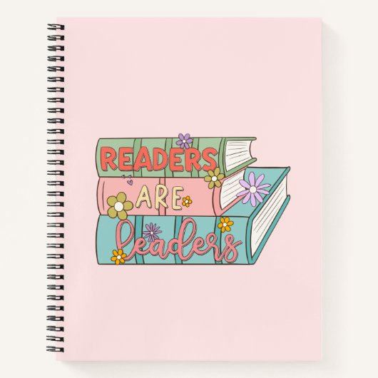 Lezers zijn leiders – Schattige en Inspirerend boe Notitieboek (Voorkant)