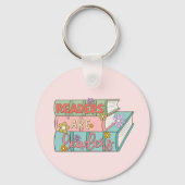 Lezers zijn leiders – Schattige en Inspirerend boe Sleutelhanger (Achterkant)