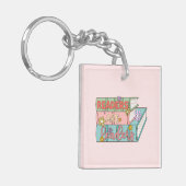 Lezers zijn leiders – Schattige en Inspirerend boe Sleutelhanger (Voorkant Links)