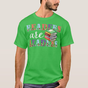 Lezers zijn leiders van Boho Leopard Book Lover Ba T-shirt