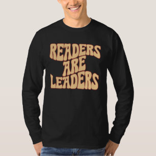 Lezers Zijn Leiders Vintage Boek Leeskunstleraar T-shirt