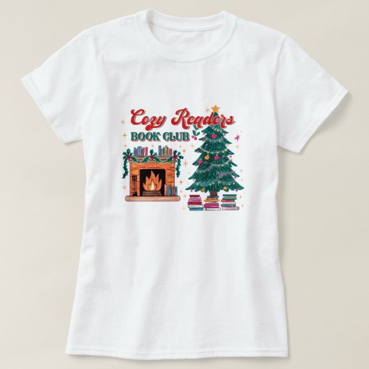 Lezersboek Club Kerst T-shirt (Design voorkant)