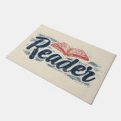 lezersboek-slogan deurmat (Schuin)