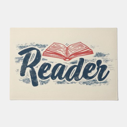 lezersboek-slogan deurmat (Voorkant)