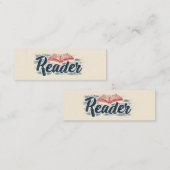 lezersboek-slogan mini visitekaartje (Voorkant / Achterkant)
