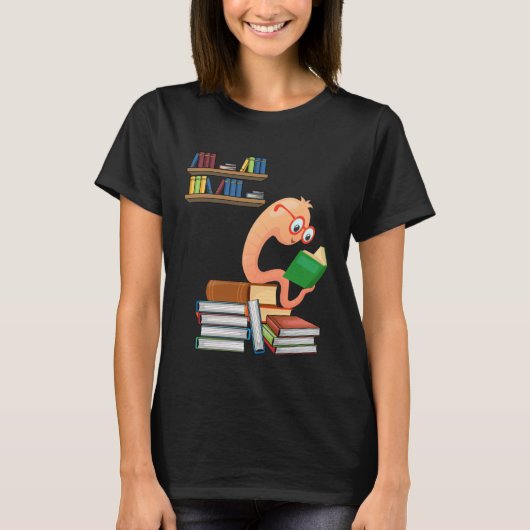 lezersboekenwurm t-shirt (Voorkant)