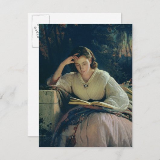 Lezing , 1863 briefkaart (Voorkant / Achterkant)