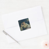 Lezing , 1863 vierkante sticker (Envelop)