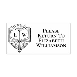 Lezing bibliotheek  Bookplate Gelieve terug te ker Zelfinktende Stempel