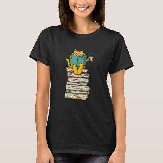 Lezing Cat Book EA GI T-shirt (Voorkant)