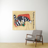 Lezing Cat Fun Library Wandkleed (In Situ (horizontaal))