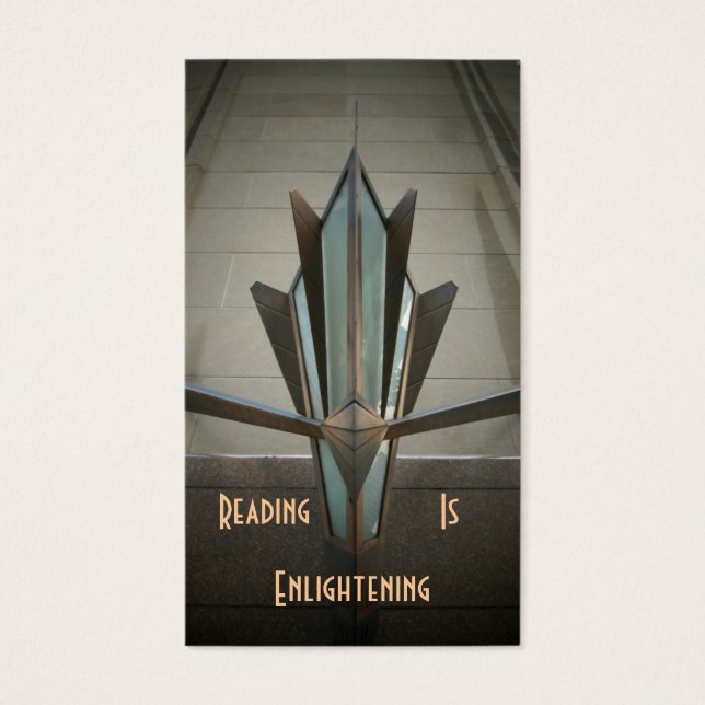 Lezing Deco Bladwijzer Visitekaartjes (Voorkant)