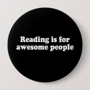 LEZING IS VOOR GEWELDIGE MENSEN T-shirt Ronde Button 4,0 Cm