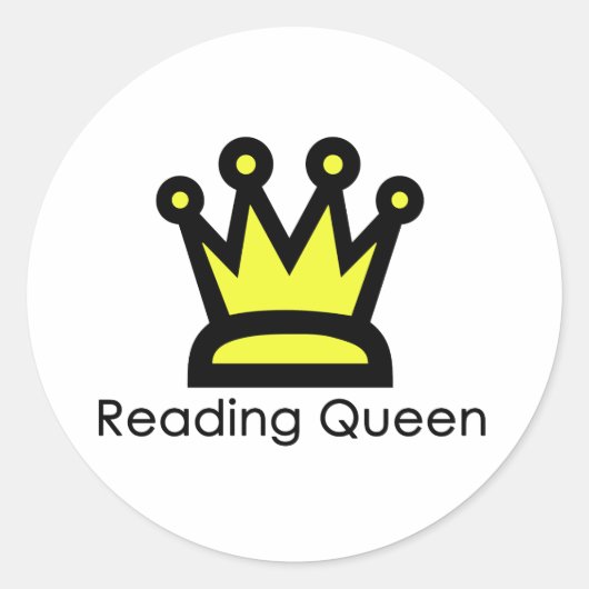 Lezing Queen Sticker (Voorkant)
