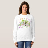 Lezing Quote Vrouwen Sweatshirt – Gezellige Boeken (Voorkant volledig)