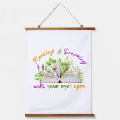 Lezing Quote Wandtapijt – Bookish Room Decor Hangend Wandkleed (Voorkant)