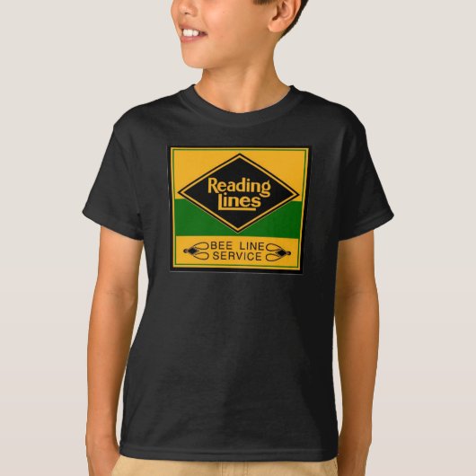 Lezing Railroad Bee Line Service Kinder T-Shirts (Voorkant)