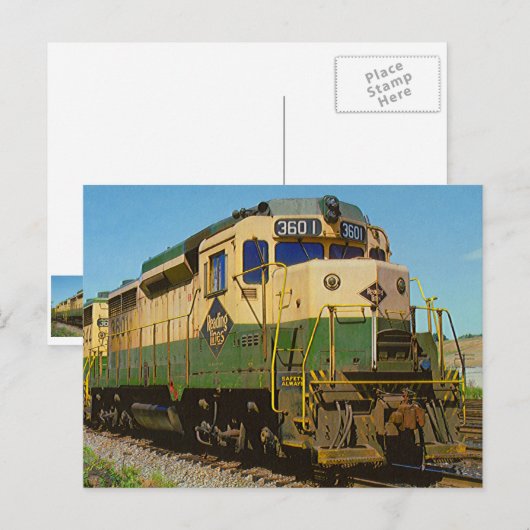 Lezing Railroad GP-30 #3601 Briefkaart (Voorkant / Achterkant)