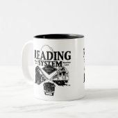 Lezing spoorwegsysteem 1942 tweekleurige koffiemok (Voorkant links)